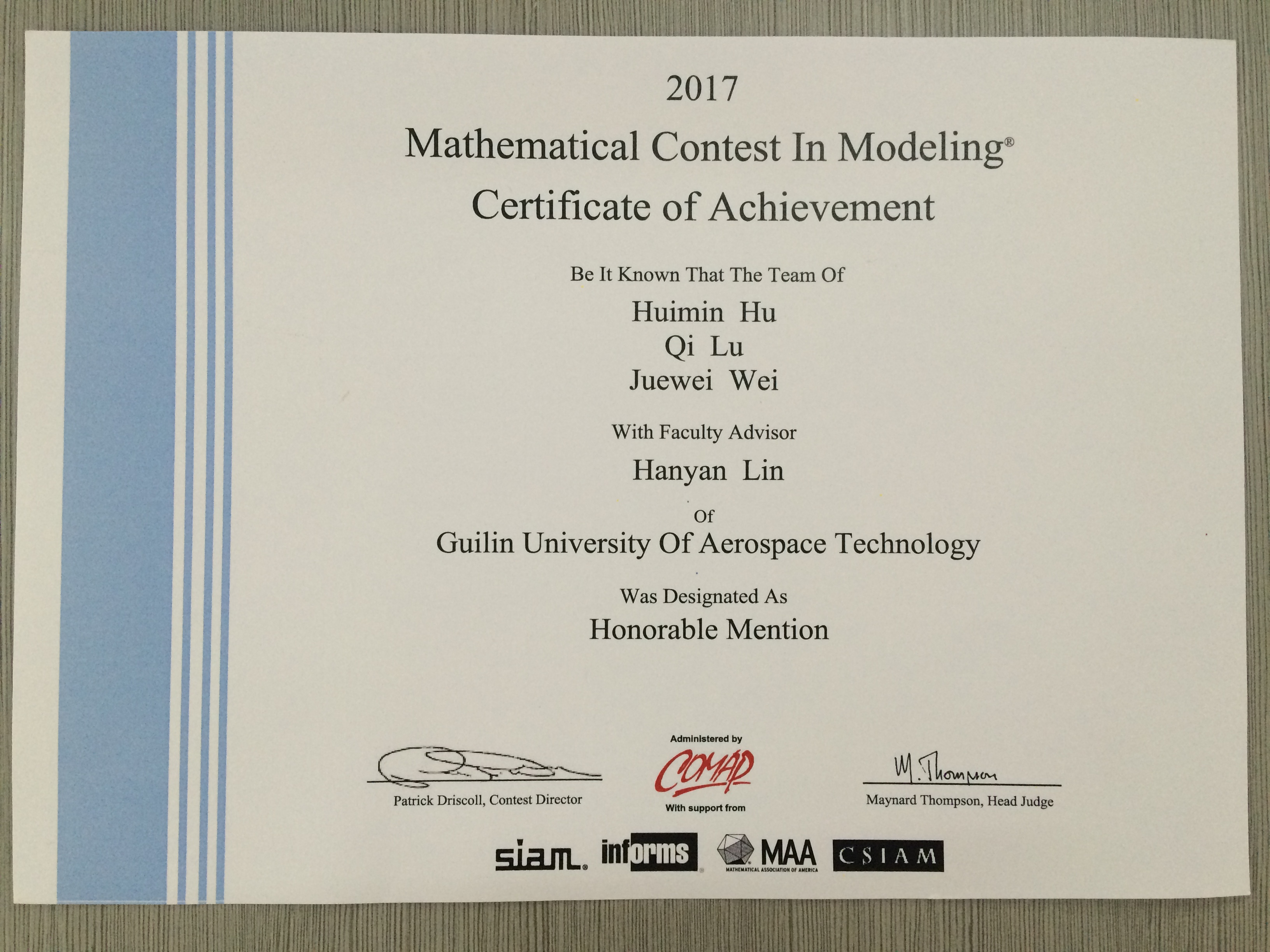 2017美国老员工数学建模竞赛二等奖1